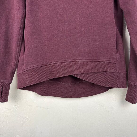 Lululemon Turtleneck Sweater Size‎ 6 Pullover Zip Pocket Size 6 Bordeaux - Picture 3 of 11